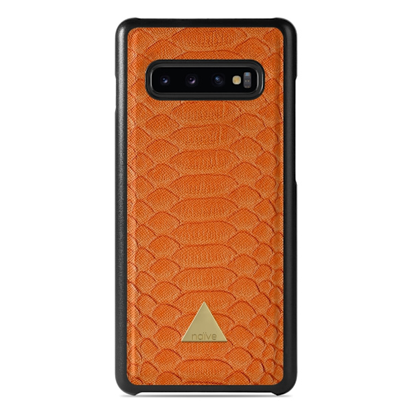 Naive Samsung Galaxy S10 Skal - Orange Snake