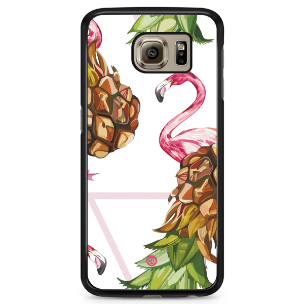 Bjornberry Skal Samsung Galaxy S6 - Ananas & Flamingo