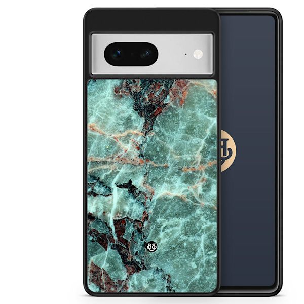 Bjornberry Skal Google Pixel 7 - Grön Marmor