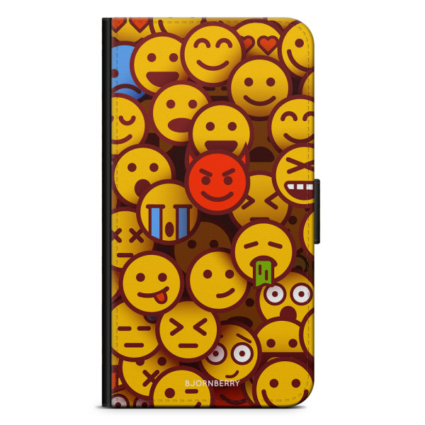 Bjornberry Plånboksfodral Motorola Moto G6 -Emojis
