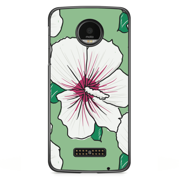 Bjornberry Skal Motorola Moto Z - Gräddvita Blommor