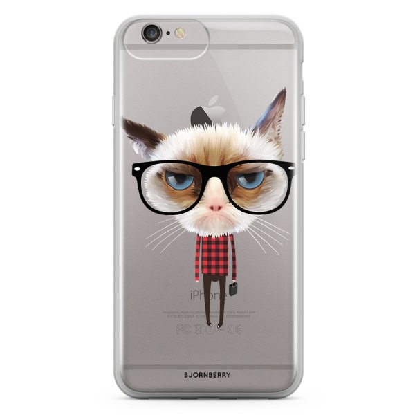 Bjornberry Skal Hybrid iPhone 6/6s Plus - Hipster Katt