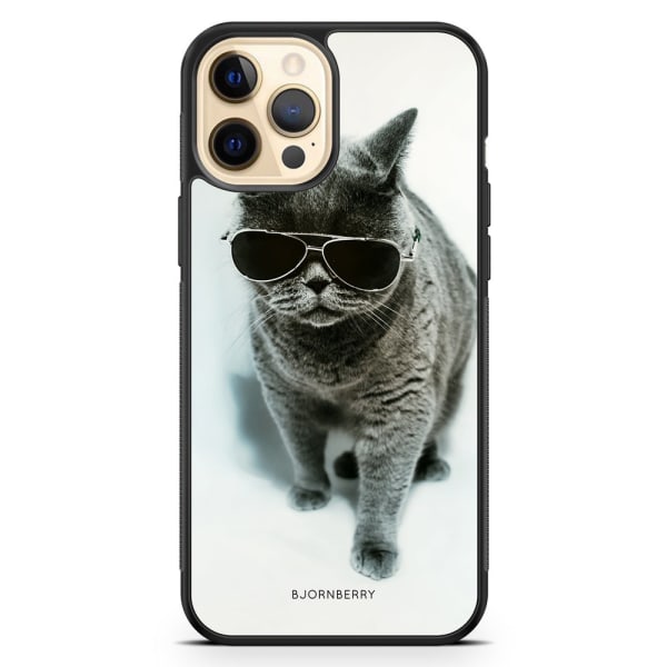 Bjornberry Hårdskal iPhone 12 Pro Max - Katt Glasögon