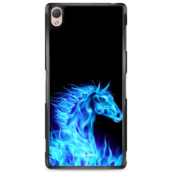 Bjornberry Skal Sony Xperia Z3 - Flames Horse Blå