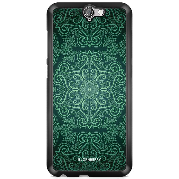 Bjornberry Skal HTC One A9 - Grön Retromönster