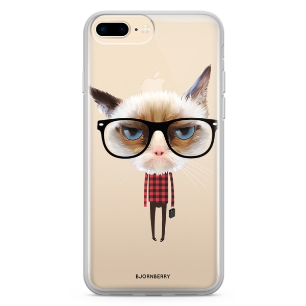Bjornberry Skal Hybrid iPhone 7 Plus - Hipster Katt