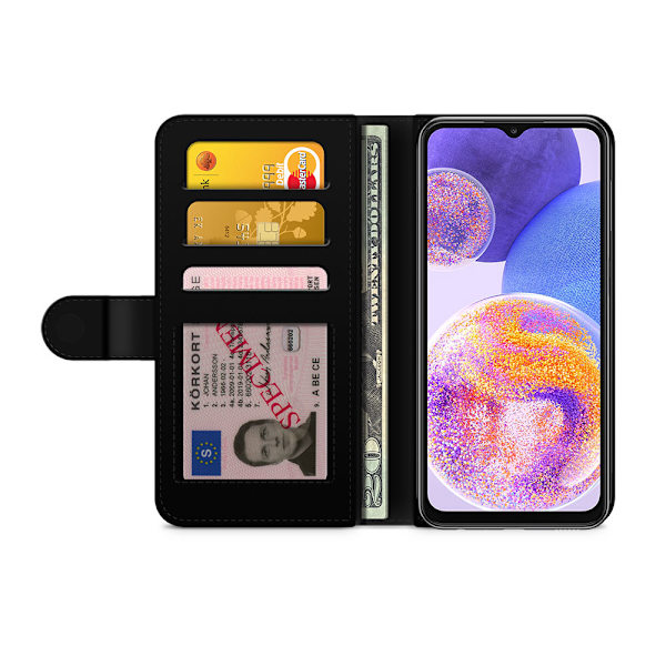 Bjornberry Samsung Galaxy A23 5G Fodral - Lila Vårblommor