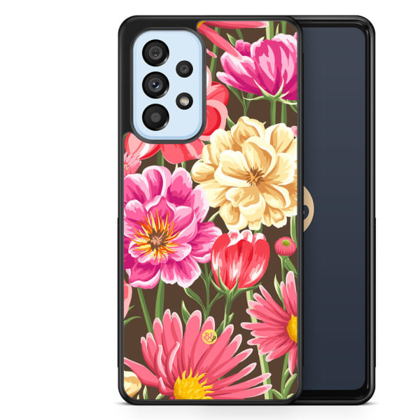 Bjornberry Skal Samsung Galaxy A53 5G -Sömlösa Blommor