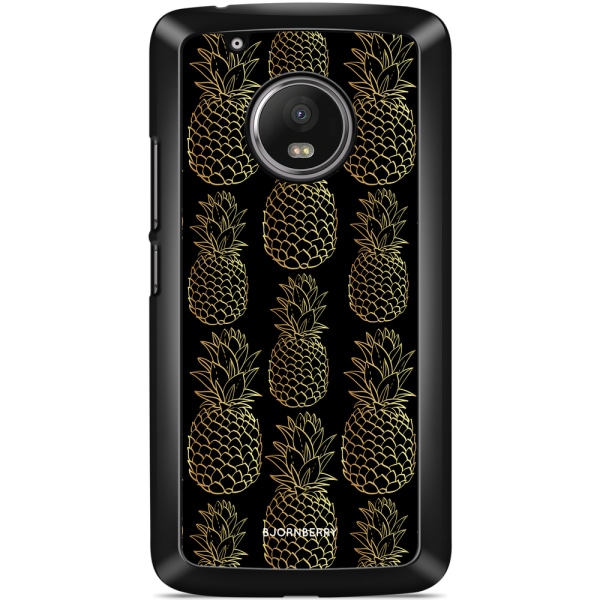 Bjornberry Skal Moto G5 Plus - Guldiga Ananas