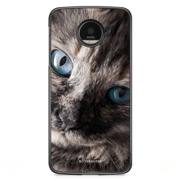 Bjornberry Skal Motorola Moto G5S Plus - Katt Blå Ögon