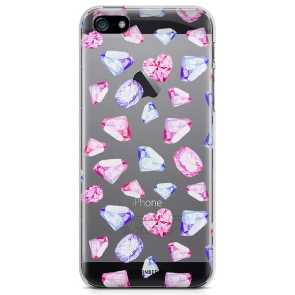 Bjornberry iPhone 5/5S/SE TPU Skal - Diamanter