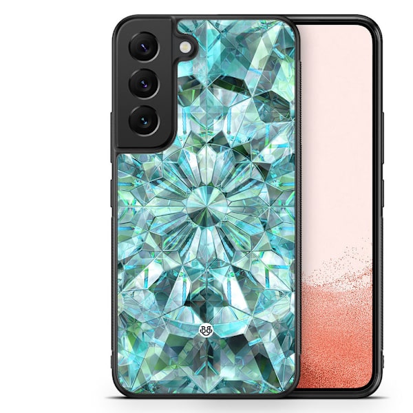 Bjornberry Skal Samsung Galaxy S23 Plus -Gröna Kristaller