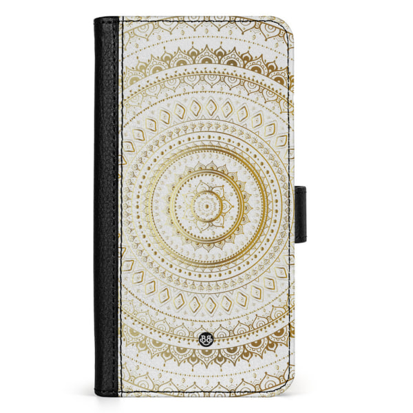 Bjornberry iPhone 15 Plus Fodral - Guld Mandala