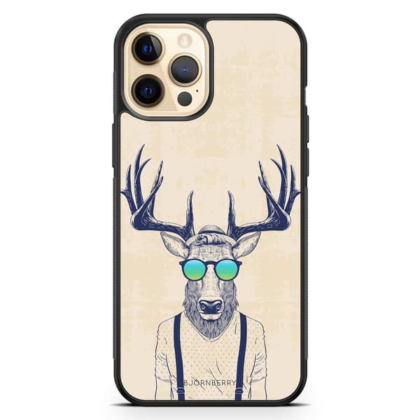 Bjornberry Hårdskal iPhone 12 Pro Max - Hipster Älg