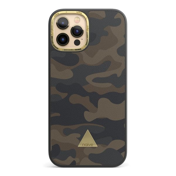 Naive iPhone 12 Pro Skal - Camouflage