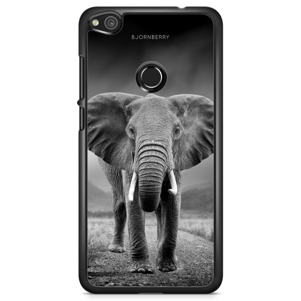 Bjornberry Skal Huawei Honor 8 Lite - Svart/Vit Elefant