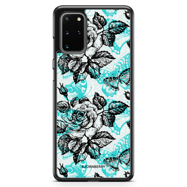 Bjornberry Skal Samsung Galaxy S20 Plus - Fjärilar & Rosor