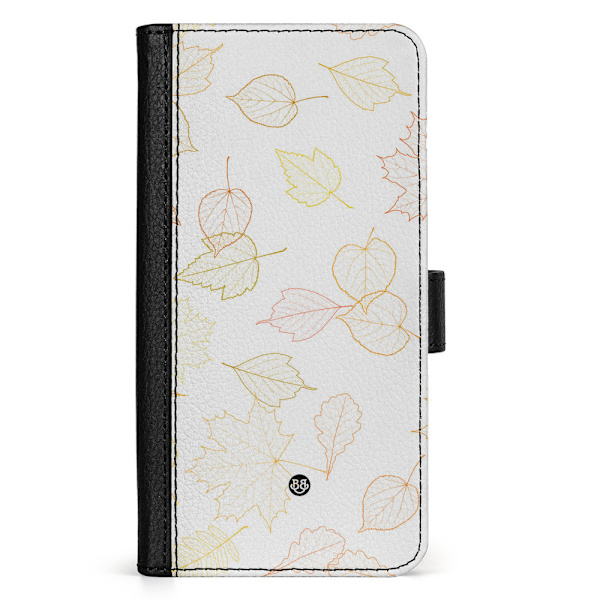 Bjornberry Sony Xperia 5 V Fodral - Vit med Löv