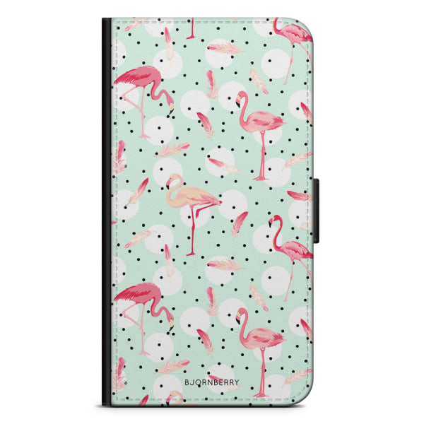 Bjornberry Plånboksfodral iPhone XR - Flamingos