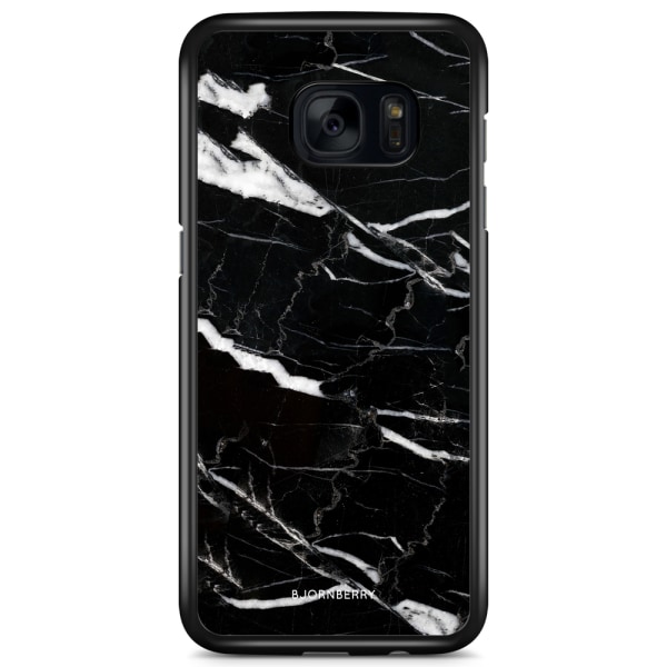 Bjornberry Skal Samsung Galaxy S7 Edge - Svart Marmor