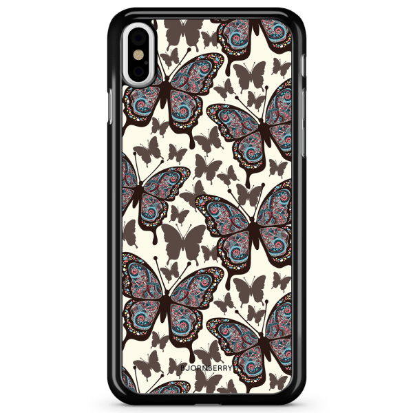 Bjornberry Skal iPhone X / XS - Färgglada Fjärilar