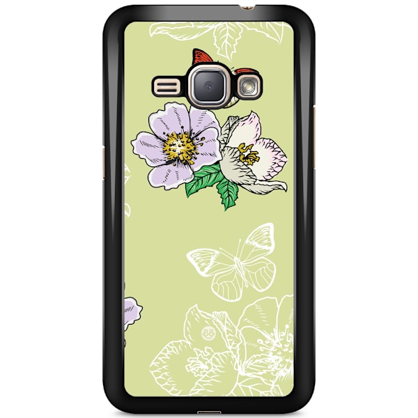 Bjornberry Skal Samsung Galaxy J1 (2016) - Fjärilsblomma