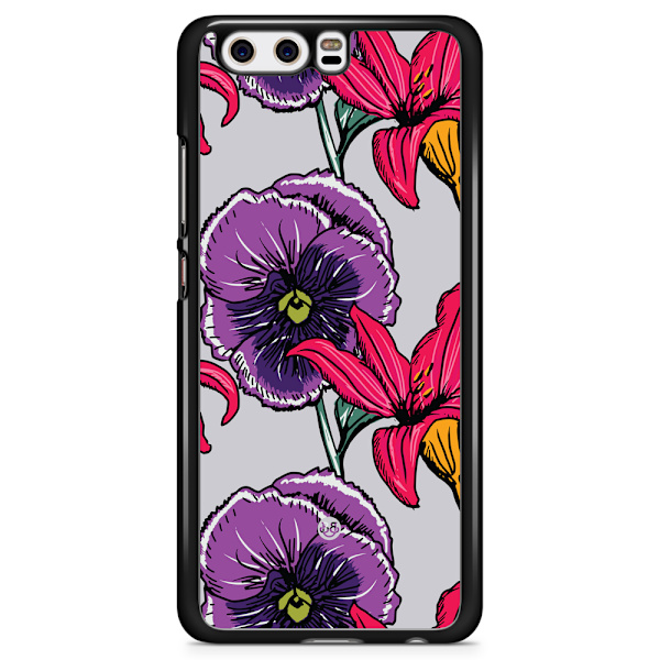 Bjornberry Skal Huawei P10 - Lila/Cerise Blomster
