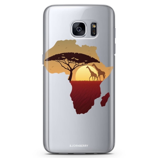 Bjornberry Samsung Galaxy S7 TPU Skal - Afrika Svart