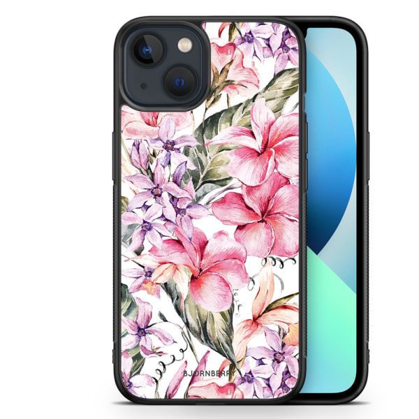 Bjornberry Skal iPhone 13 Mini - Vattenfärg Blommor