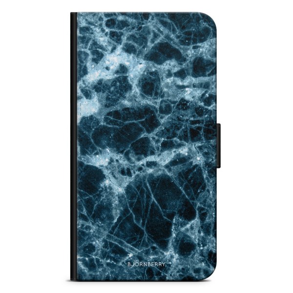 Bjornberry Plånboksfodral iPhone 8 Plus - Blå Marmor
