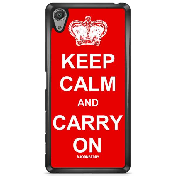 Bjornberry Skal Sony Xperia X - Keep calm carry on