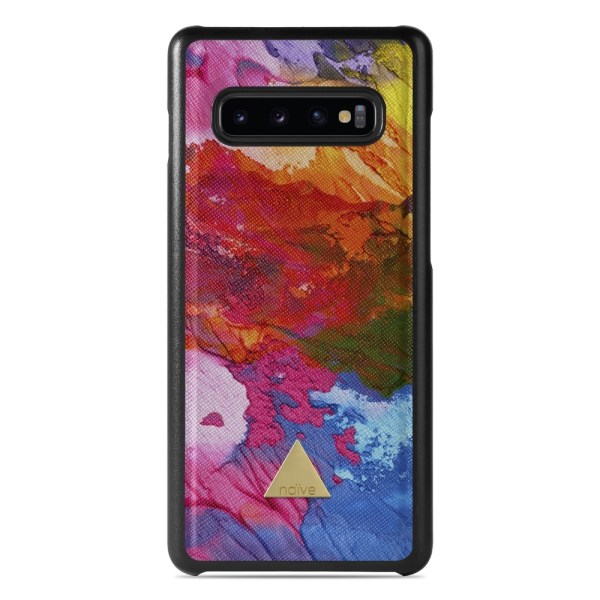 Naive Samsung Galaxy S10 Skal - Rainbow Ink