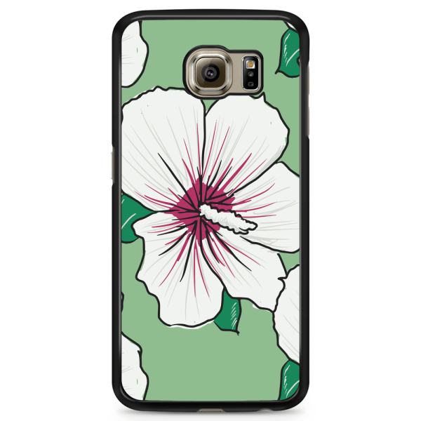 Bjornberry Skal Samsung Galaxy S6 Edge - Gräddvita Blommor