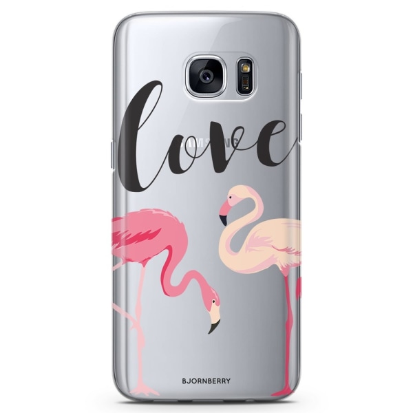 Bjornberry Samsung Galaxy S7 TPU Skal - Love Flamingo