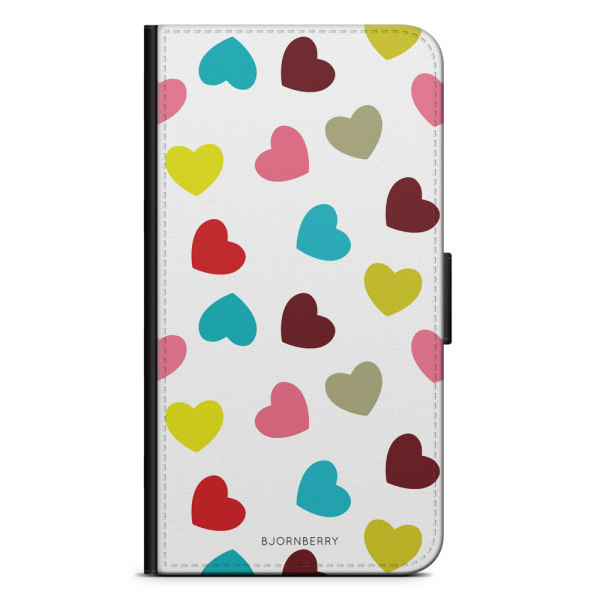 Bjornberry Plånboksfodral iPhone 12 Mini - Hjärtan