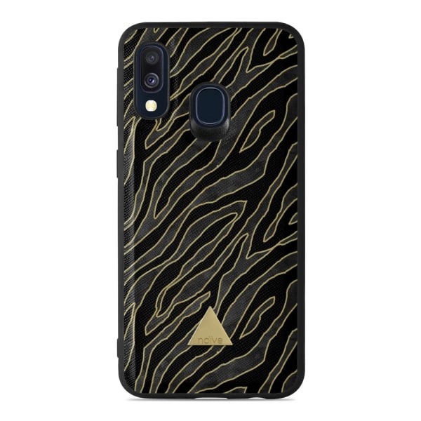 Naive Samsung Galaxy A40 (2019) Skal - Golden Zebra