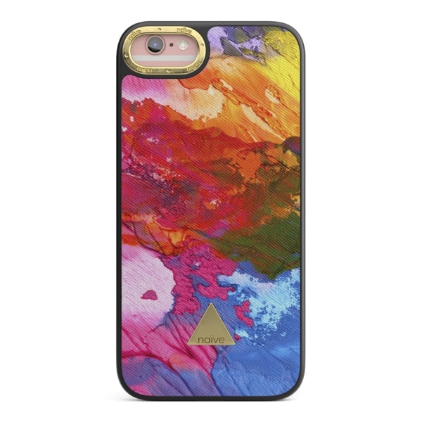 Naive iPhone 6/6s Skal - Rainbow Ink