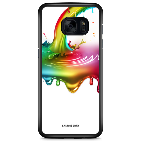Bjornberry Skal Samsung Galaxy S7 Edge - Regnbågs Splash