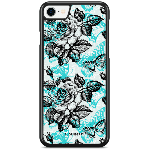 Bjornberry Skal iPhone SE (2020) - Fjärilar & Rosor