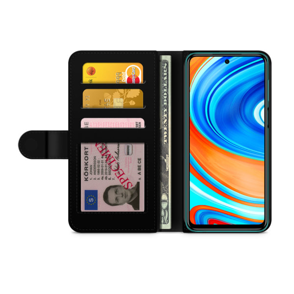 Bjornberry Xiaomi Redmi Note 9 Fodral - Abstrakt Katt