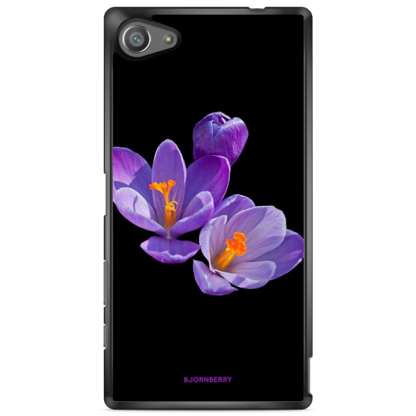 Bjornberry Skal Sony Xperia Z5 Compact - Lila Blommor