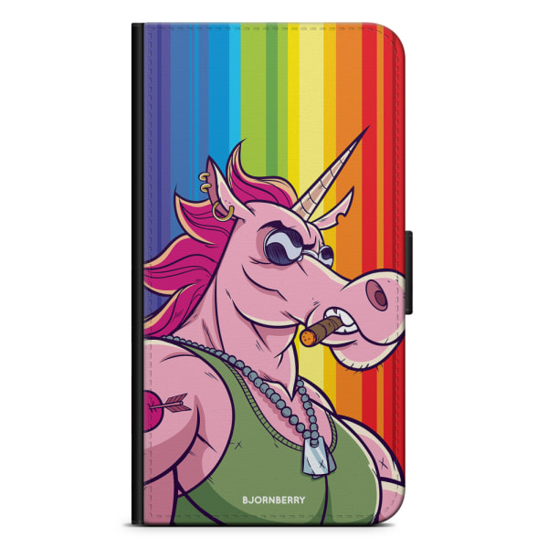 Bjornberry Plånboksfodral iPhone 12 - Muscle Unicorn