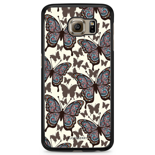 Bjornberry Skal Samsung Galaxy S6 Edge+ - Färgglada Fjärilar
