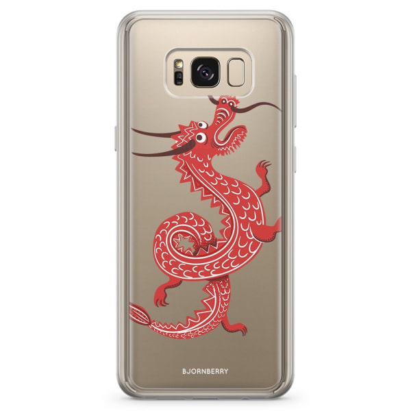 Bjornberry Skal Hybrid Samsung Galaxy S8 - Röd Drake
