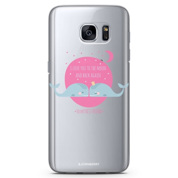 Bjornberry Samsung Galaxy S6 Edge TPU Skal -Love You To The Moon