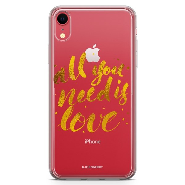 Bjornberry Hybrid Skal iPhone XR  - All you need is love