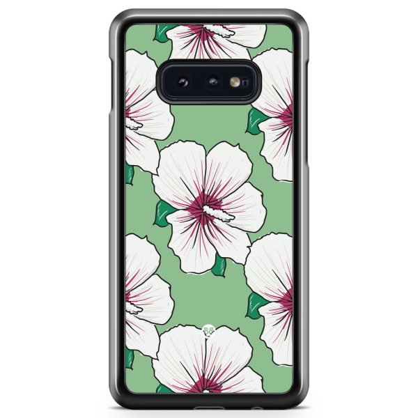 Bjornberry Skal Samsung Galaxy S10e - Gräddvita Blommor