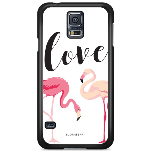 Bjornberry Skal Samsung Galaxy S5/S5 NEO - Love Flamingo