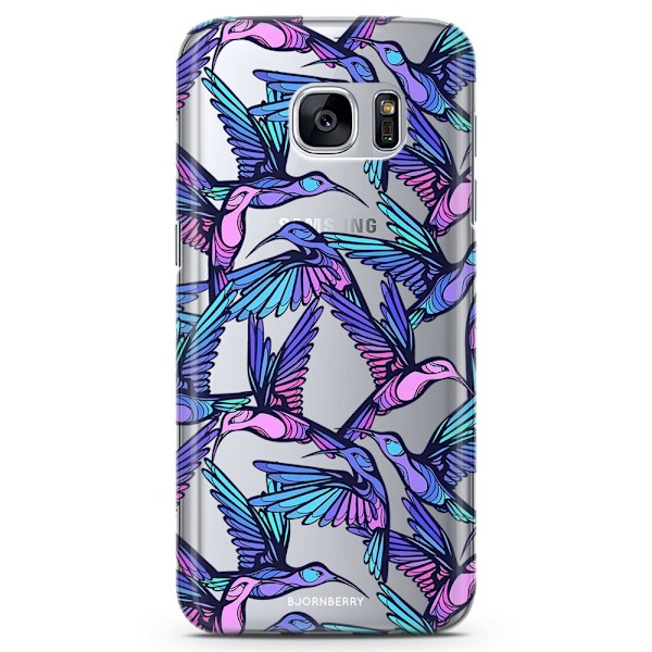 Bjornberry Samsung Galaxy S6 Edge TPU Skal -Kolibrier