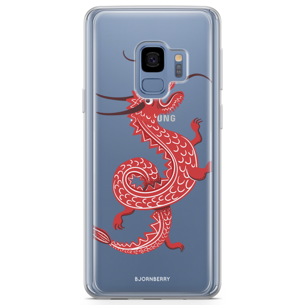 Bjornberry Skal Hybrid Samsung Galaxy S9 - Röd Drake